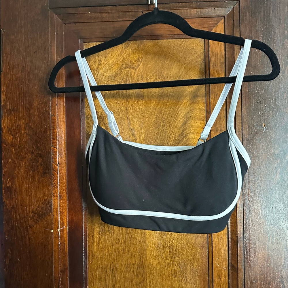 Gilly Hicks Black Contrast Trim Sports Bra